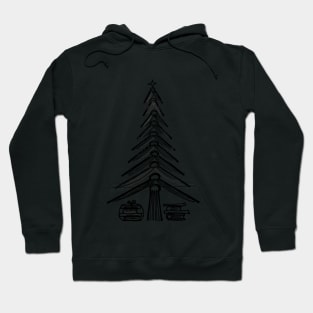 Book Christmas tree Hoodie